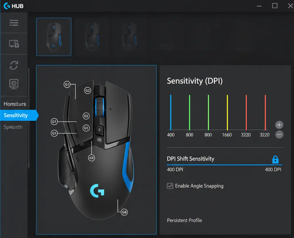 Customizing Your DPI with G HUB on Logitech G402
