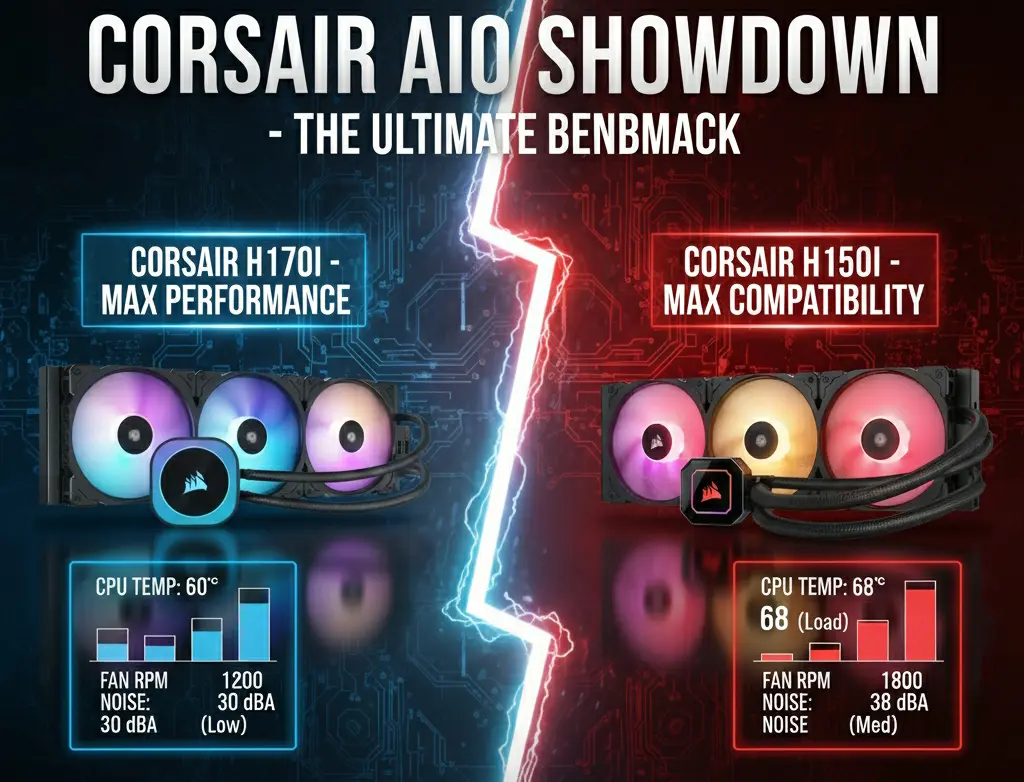 Corsair H170i vs H150i