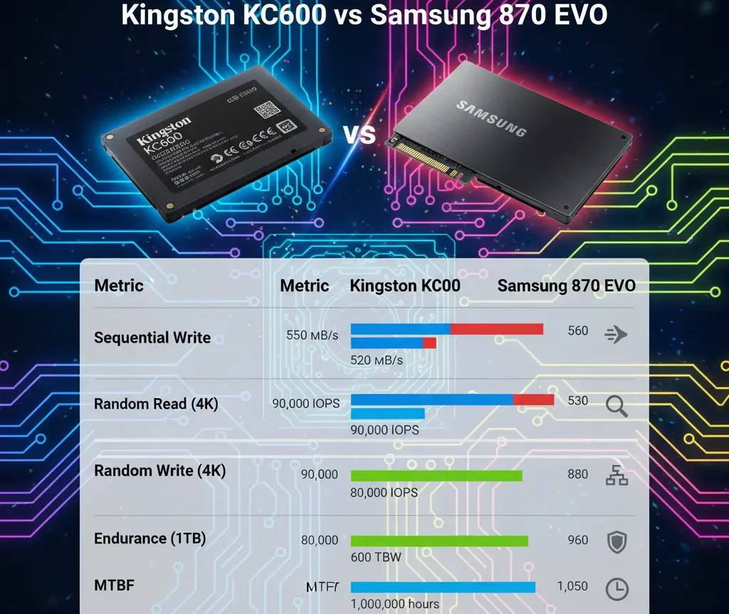 Kingston KC600 and Samsung 870