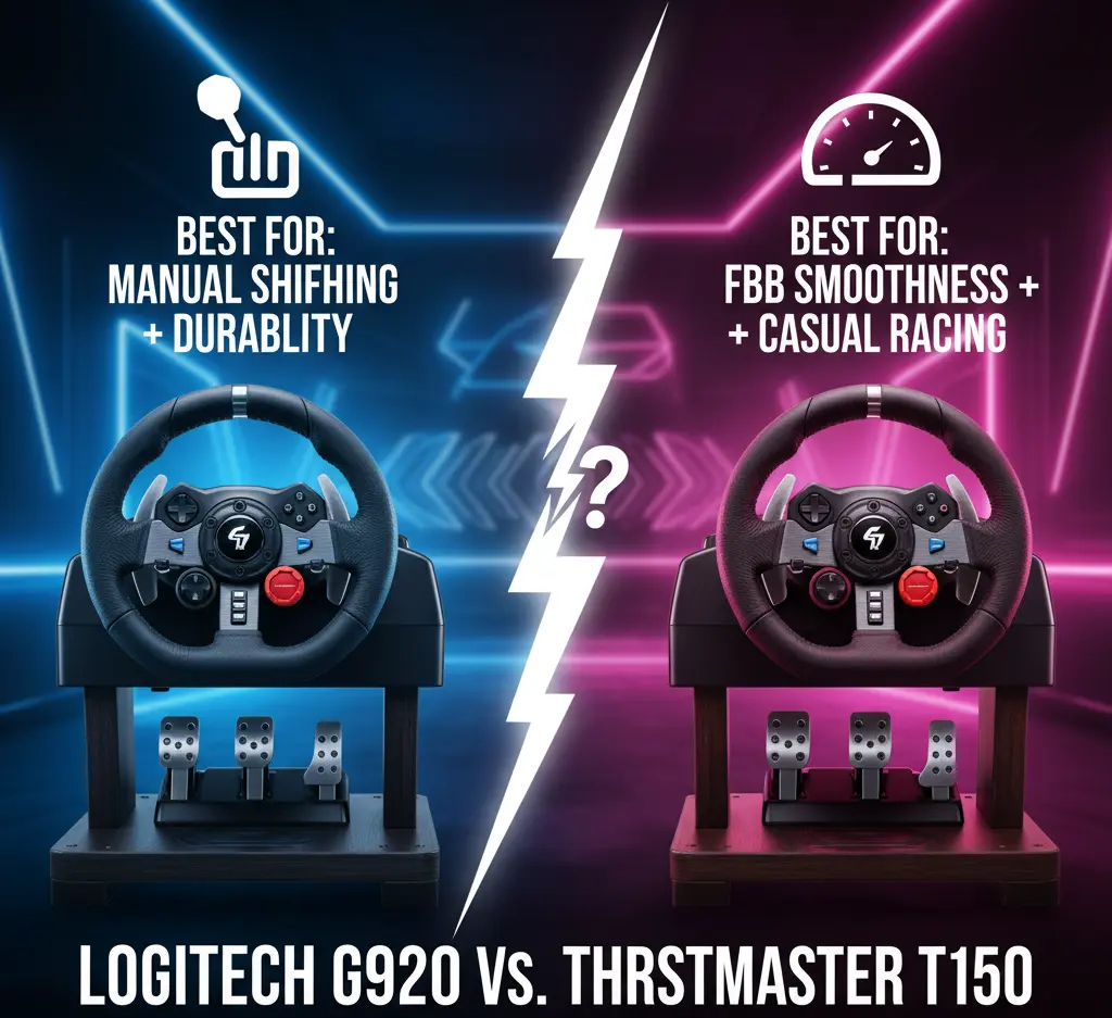 Logitech G920 Vs Thrustmaster T150: Which Is Better?