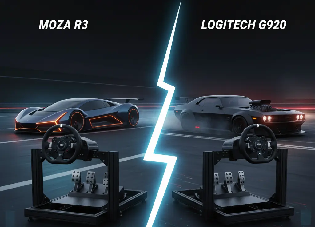 Moza R3 vs Logitech G920