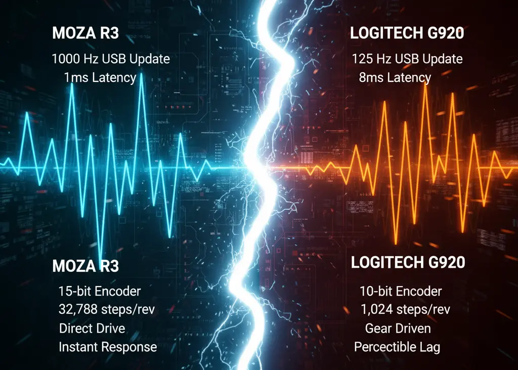Moza R3 and Logitech G920