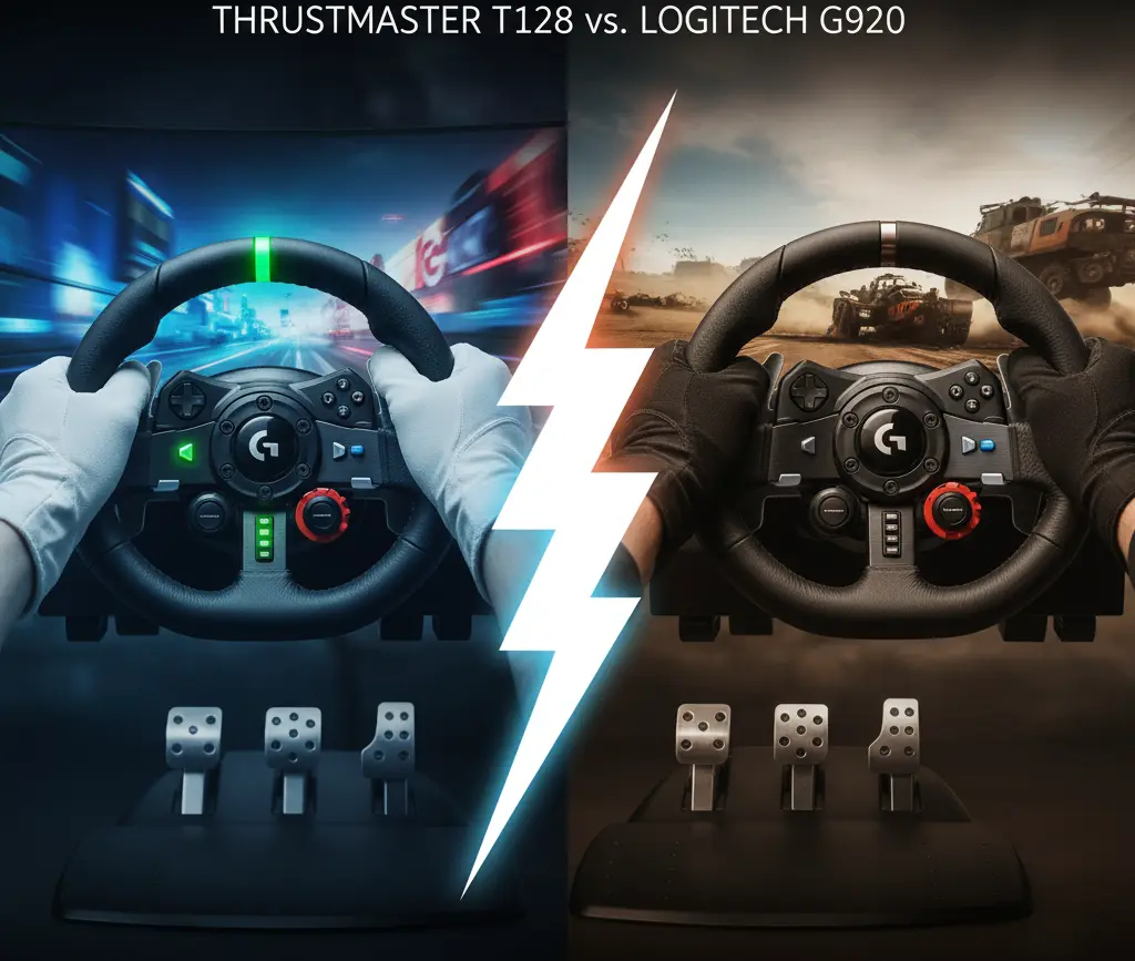 Thrustmaster T128 vs Logitech G920