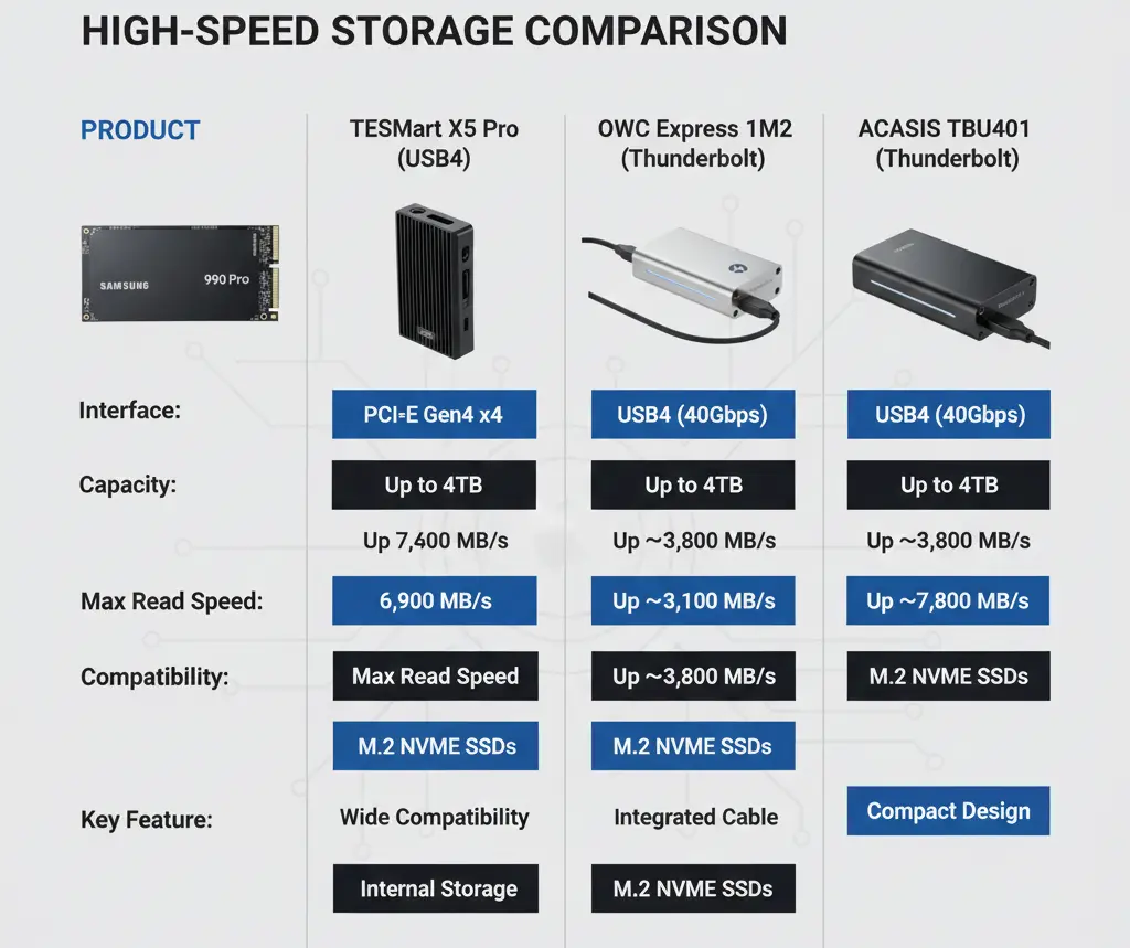 Enclosure for Samsung 990 Pro