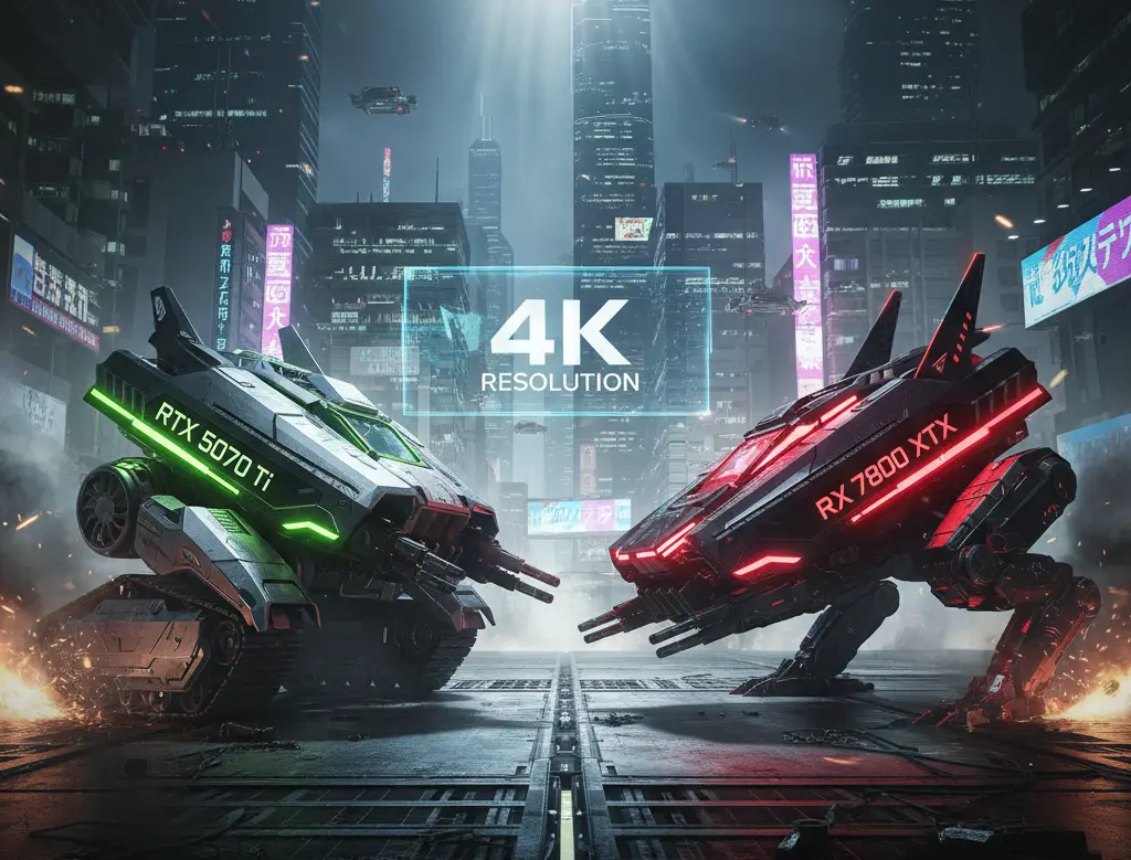 5070 Ti vs RX 7800 XTX