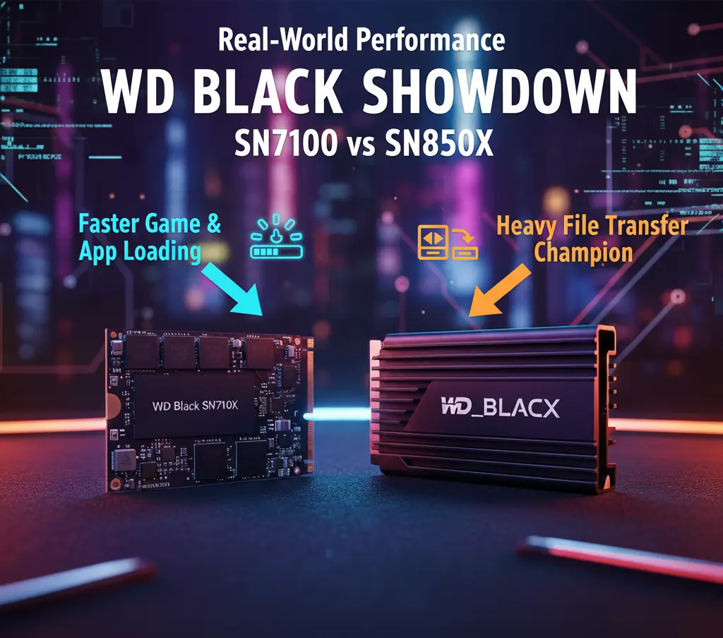 WD Black SN7100 vs SN850X
