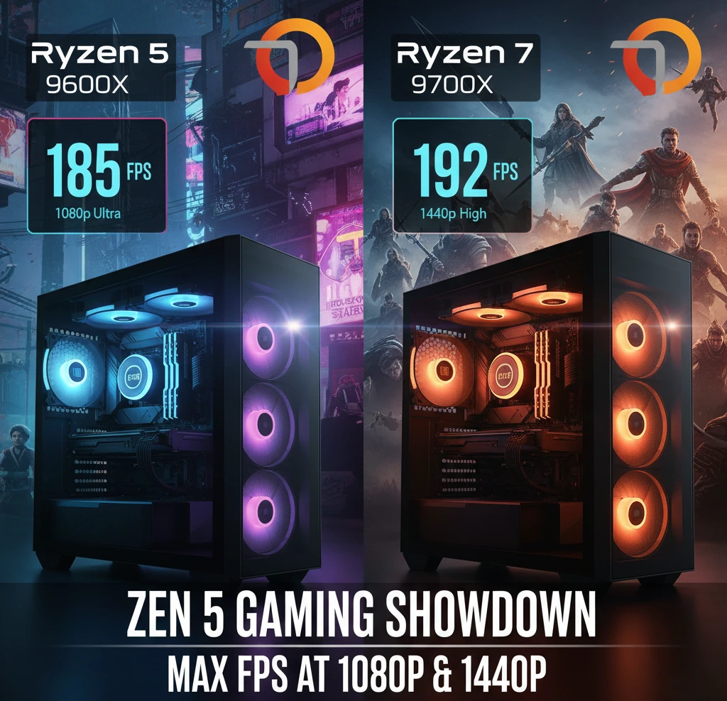 Ryzen 5 9600X vs Ryzen 7 9700X