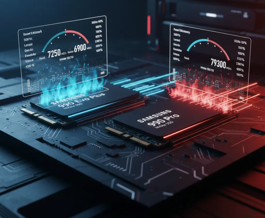 Samsung 990 EVO Plus vs 990 Pro