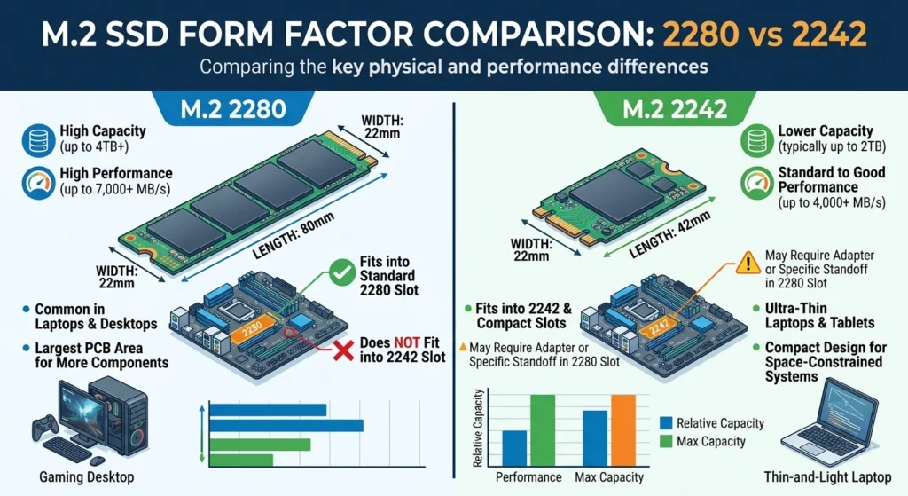 M.2 2280 vs 2242