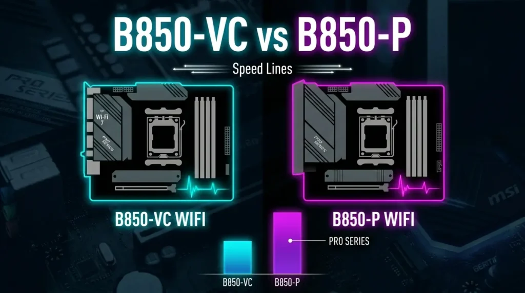 MSI PRO B850-VC vs MSI PRO B850-P