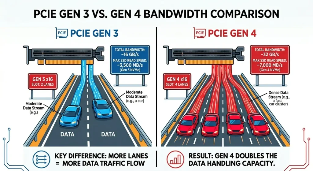 PCIe Gen 4 vs Gen 3 SSD Speed Comparison