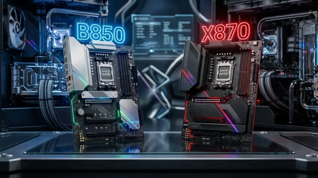 AMD B850 vs X870 Motherboard