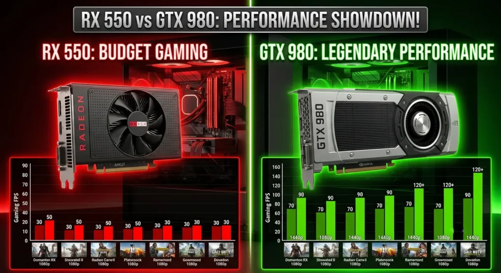 RX 550 vs GTX 980