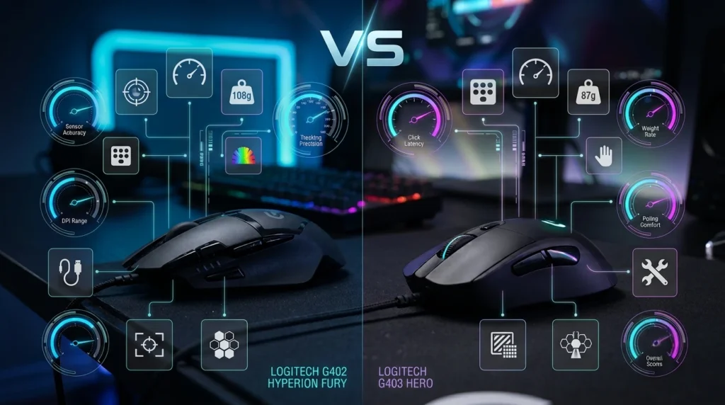 Logitech G402 vs G403