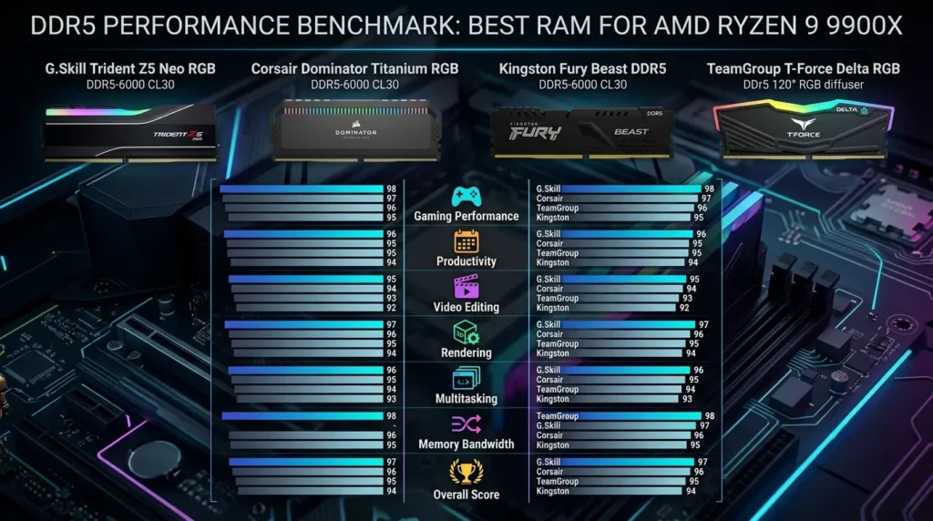 Best RAM for AMD Ryzen 9 9900X