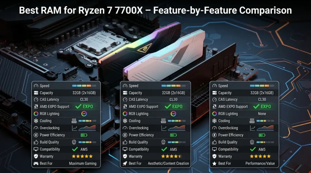 Best RAM for Ryzen 7 7700X