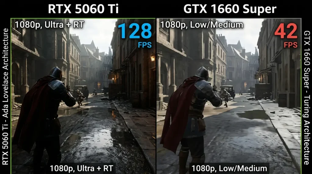 GTX 1660 Super vs RTX 5060 Ti